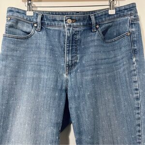 Talbots Flawless Slim Ankle Pattern Light Wash Elevated Everyday Jean [size 12]